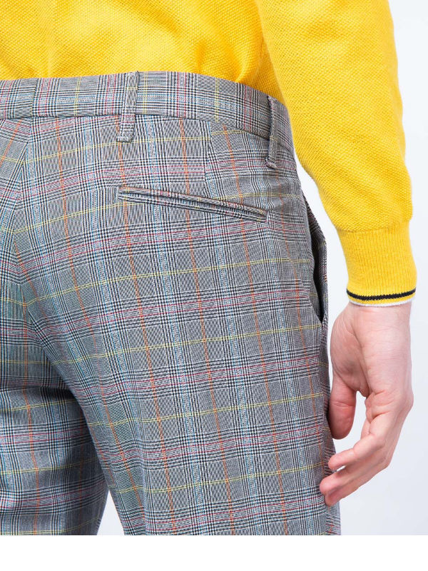 Compre Pantalones De Tela Escocesa Casuales De La Moda De Los