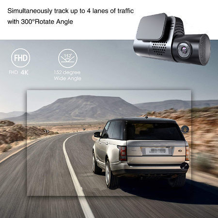 4G smart car driving recorder 4 cameras 360-degree panoramic dash camera car  DVR
