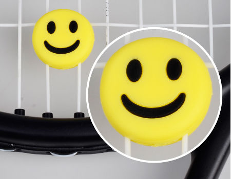 Novelty Gift Sharplace Set of 6pcs Smile Tennis Racket Vibration Dampener Shock Absorber 