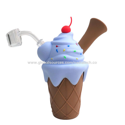 Ice Cream Cone 7 Silicone Bong