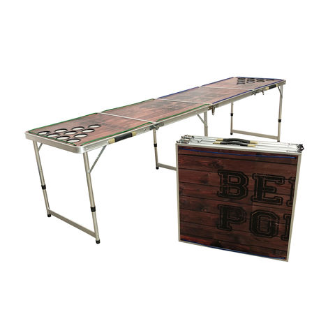 8-Foot Professional Beer Pong Table w/ LED Glow Lights - America Edition