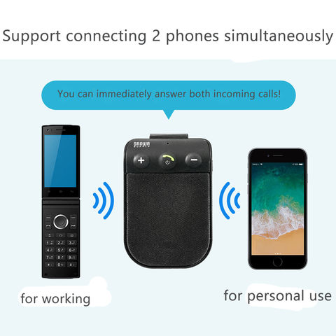 Wireless Bluetooth Vivavoce Auto Kit vivavoce Multipoint per Galaxy iPhone