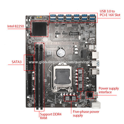 Buy Wholesale China B250c Mining Motherboard 12 Usb 3.0 To Pcie