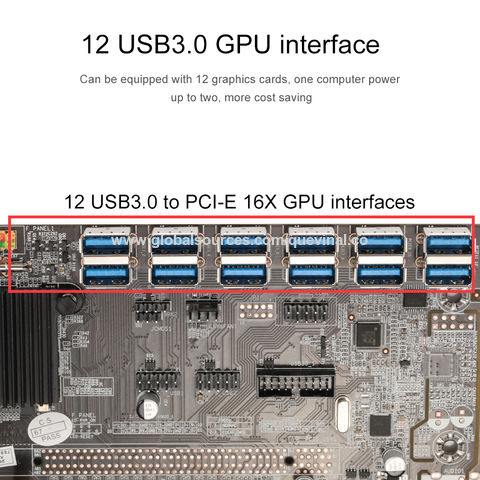 Compre Minería Placa Base B250c Btc 12p Pcie 1x A Tarjeta