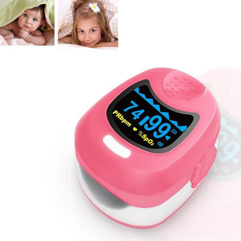 Rechargeable Pulse Oximeter for Pediatric Kids SpO2 Pr Heart Rate OLED  Children Oxmetro De Pulse Me