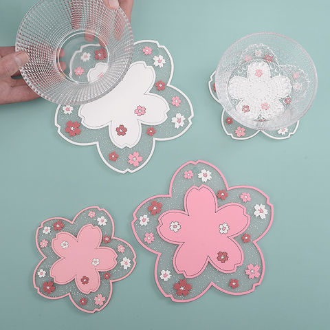 China PVC Coaster Heat Insulation Anti-scalding Anti-slip Cute Cherry ...