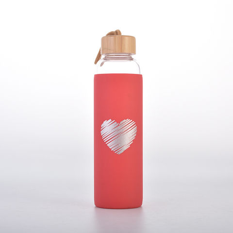 ORIGIN Borosilicate Glass Water Bottle with Fun Square Silicone Sleeve -  Origin Glass Co