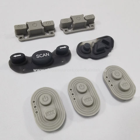 Silicone Keyboard Conductive Rubber Buttons Fix Accessories Keypad for Gifts , 12 Keys, Gray