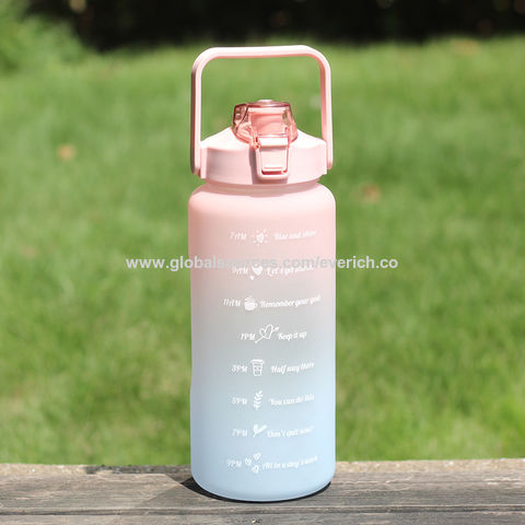 2000ml Big Capacity Plastic Water Bottles For Girls Kids Chinese