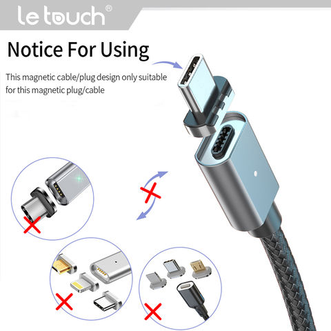 1M length magnetic USB-C/Typc-C cable for charging and data sync
