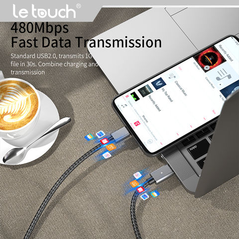 1M length magnetic USB-C/Typc-C cable for charging and data sync