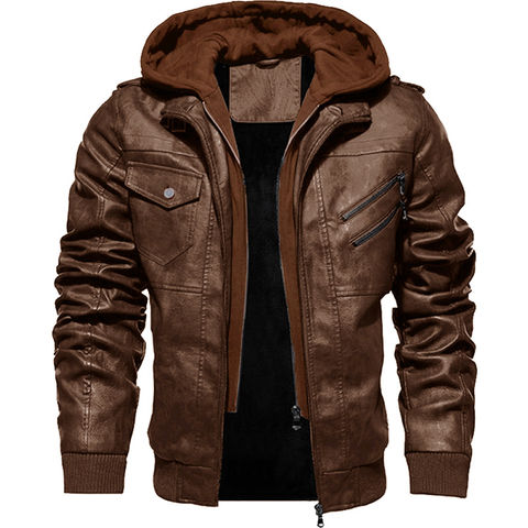 Hot Selling Biker Jacket Fur Neck Faux PU Leather Jackets Thicken Winter Men  Jacket - China Outdoor Jacket and Casual Jacket price
