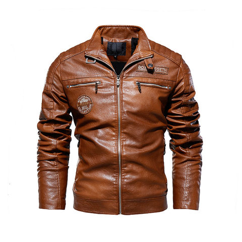 Hot Selling Biker Jacket Fur Neck Faux PU Leather Jackets Thicken Winter Men  Jacket - China Outdoor Jacket and Casual Jacket price