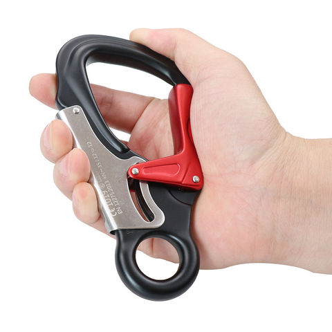 Wholesale Plastic Double Carabiner Clips Dual Spring Wire Gate