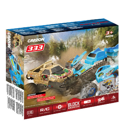 China HUADA 1:16 2.4G Remote Control Building Block Car High Speed ...