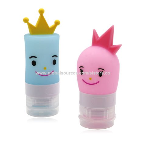 Botellas de Viaje de Silicona Antifugas Recargables, Tubos Rellenables de Silicona, Juego de Contenedores de Viaje, Paquete de 3