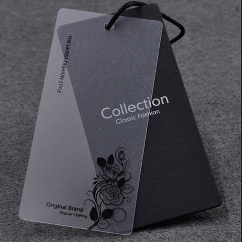 Custom High Quality Leather Lines Black Paper Hang Tag - China