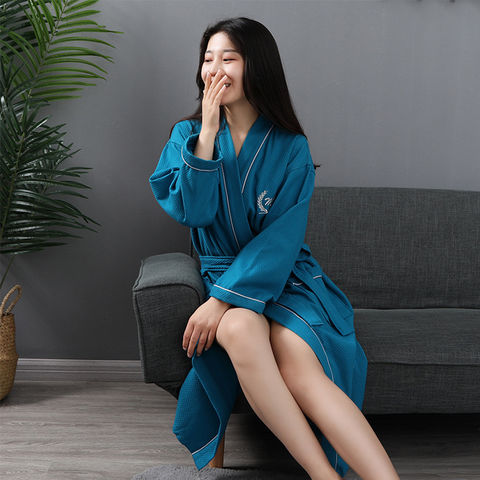 Wholesale New Design Luxury Print Silk Satin Mens Bathrobe Pajamas
