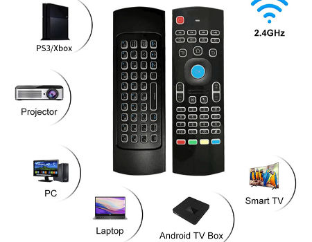 2.4G Wireless Mx3 Air Fly Mouse Backlit Air Mouse Remote Control Air Mouse Keyboard For Smart Tv Box supplier