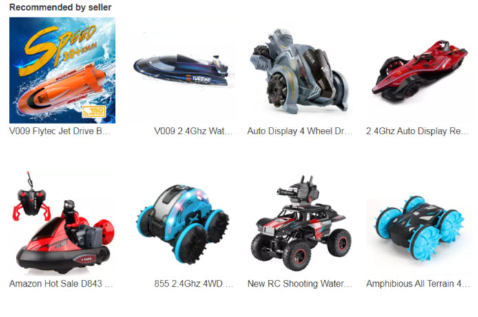 Amphibious 2 In1 Water & Land RC Car High Speed Hovercraft Charging Yacht Electric RC Drift Car boat supplier