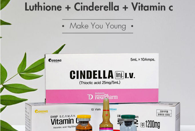 600mg Cindella Luthione Thioctic Acid Glutathione Vitamin C Skin Whitening Injection supplier