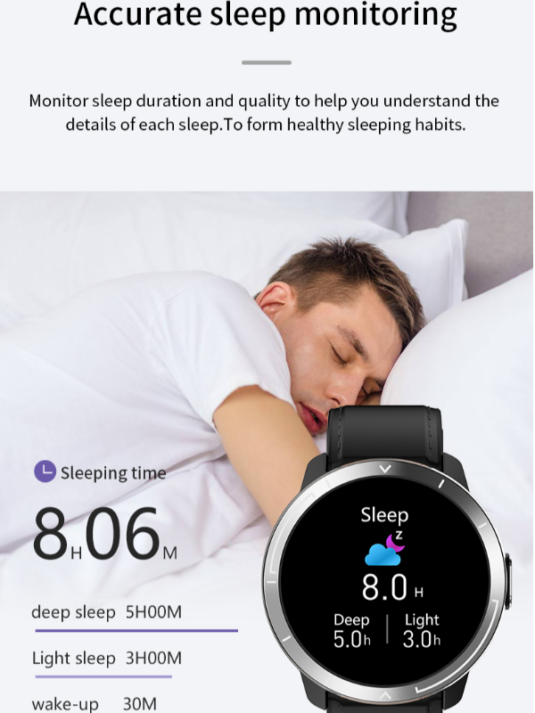 China Smart Watch ECG Monitor Full Touch Temperature Smartwatch