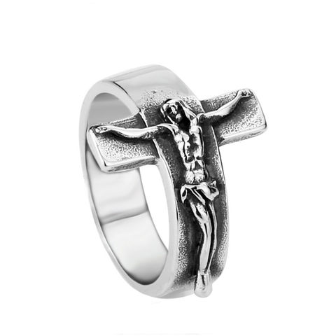 Bague crucifix best sale