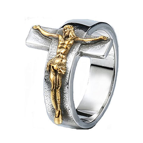 Crucifix rings deals for sale