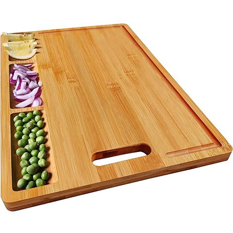 Antibacterial Plastic Cutting Board-Set of Three -Green,Orange