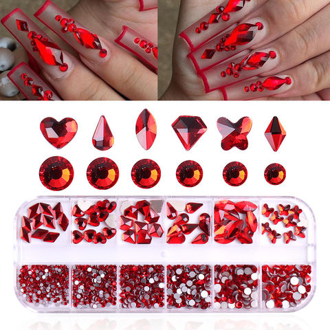 Nail Crystals Tiny Rhinestones Crystal Glass Manicure for Salon