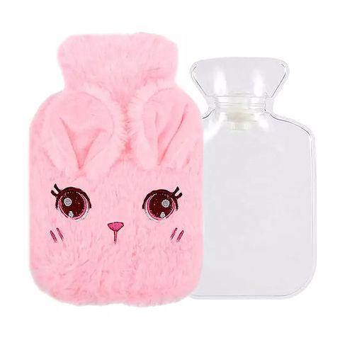 Small 500ml Knitted Hot Water Bottle Cover Soft Warm Winter Warmer Birthday  Gift