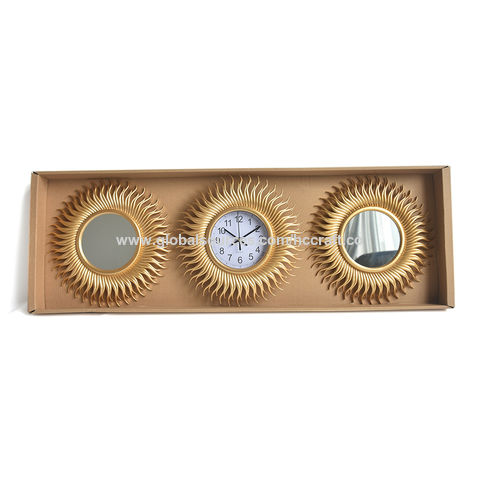 Horloge de bureau en laiton, ornements décoratifs de luxe léger