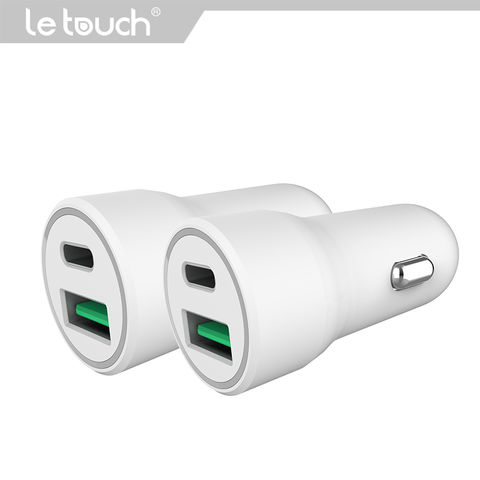 PD20W+QC3.0 A+C Dual-Port Kfz-Ladegerät, unterstützt Schnellladen für iPhone 12/13 Serie