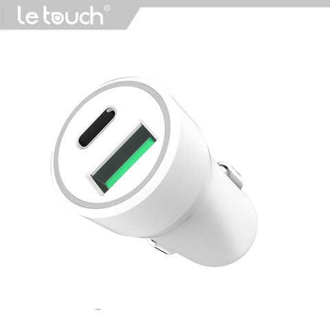 PD20W+QC3.0 A+C Dual-Port Kfz-Ladegerät, unterstützt Schnellladen für iPhone 12/13 Serie