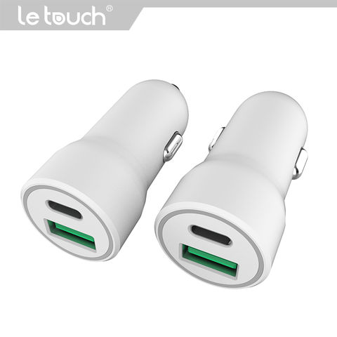 PD20W+QC3.0 A+C Dual-Port Kfz-Ladegerät, unterstützt Schnellladen für iPhone 12/13 Serie