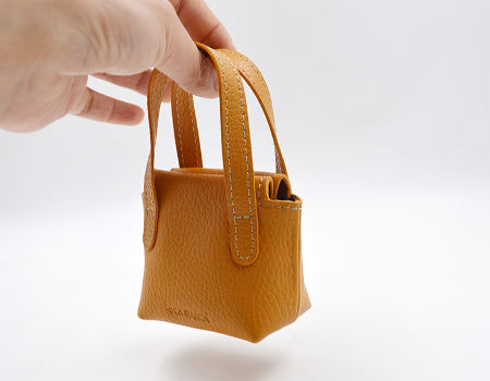 tiny leather pouch