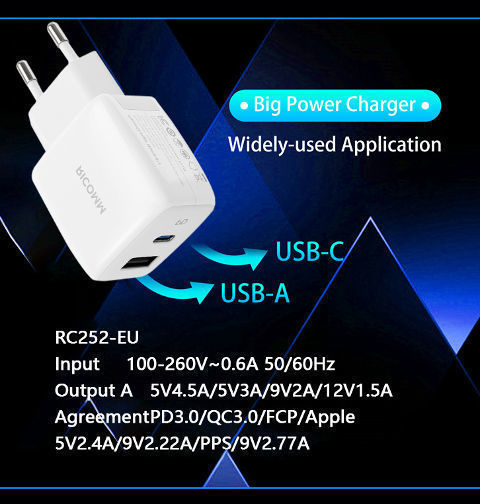 Chargeur rapide apple, Prise murale d'alimentation USB C TO type IOS 25W