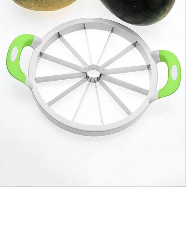 Watermelon Slicer Stainless Steel Windmill Watermelon Cutter Kitchen Fruit  Slicer Cutter Tool Watermelon Digger Fruit Divider