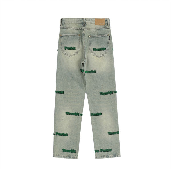 Buy Wholesale China Custom Men Baggy Jeans Oversized Pants Men's