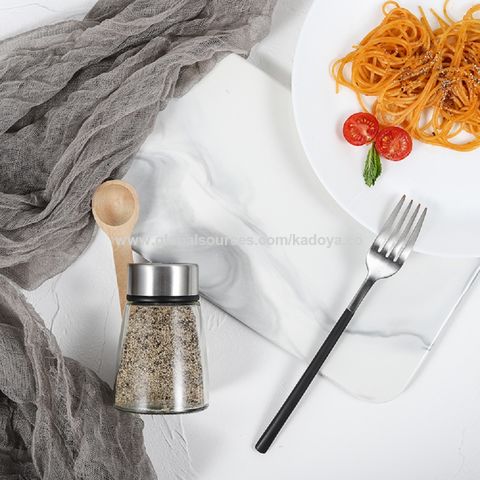 Wholesale Kitchen Salt and Pepper Shaker 90ml Glass Spice Bottle