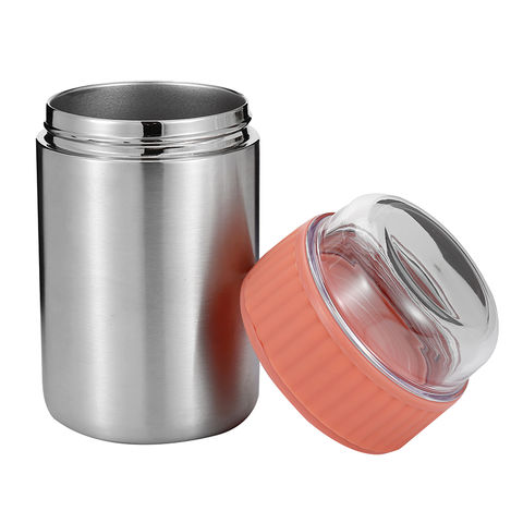 Buy Wholesale China Durable Contianer Food Flask Stainless Steel Vacuum Insulated  Thermal Food Jar With Bamboo Lids & Vacuum Flask at USD 3.96