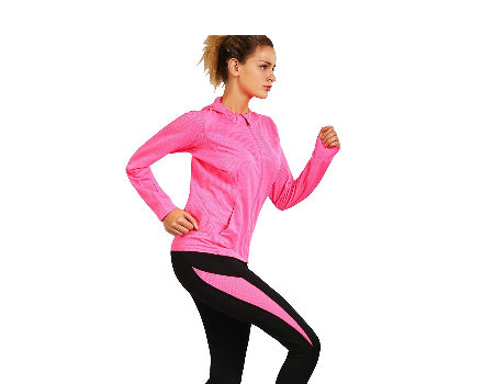 Pink Women's Ladies Fitness Trousers Skinny Pant Gym Jogging Running Exercise 
