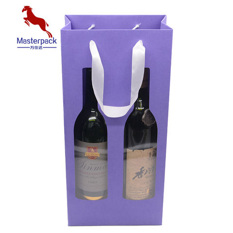 Achetez en gros Vin Deux Bouteilles Sac En Papier Cadeau Emballage