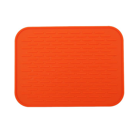 Pvc Soft Rubber Non-slip Drain Pad Heat Insulation Coaster Bar Mat