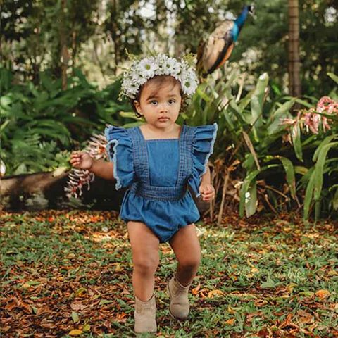 Vintage Oshkosh B'Gosh Girl's 18 Months Denim Jumper Dress Infant Baby Size  USA | eBay
