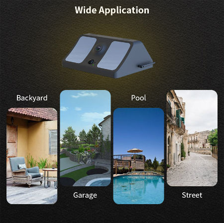 1080P Outdoor solar IP camera LED Smart Lights IP67 Waterproof WIFI APP Control Garden Light camera supplier