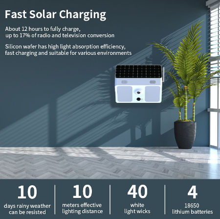 1080P Outdoor solar IP camera LED Smart Lights IP67 Waterproof WIFI APP Control Garden Light camera supplier