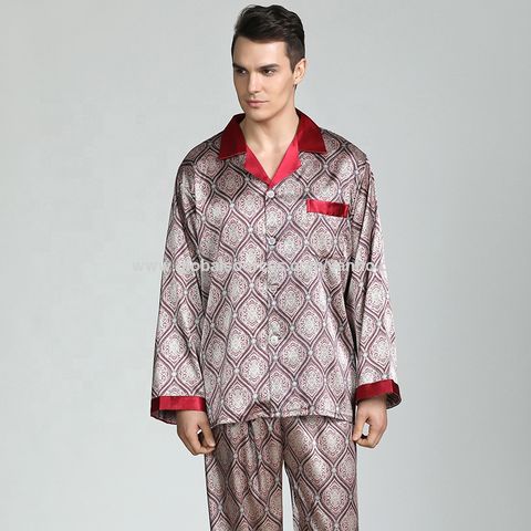 Pyjama deux pièces en satin pour homme • Tous en Pyjama !