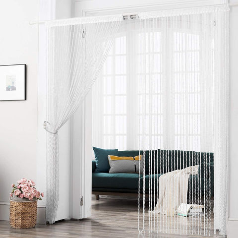 Door String Curtain White Beaded Door Curtain Factory Direct High