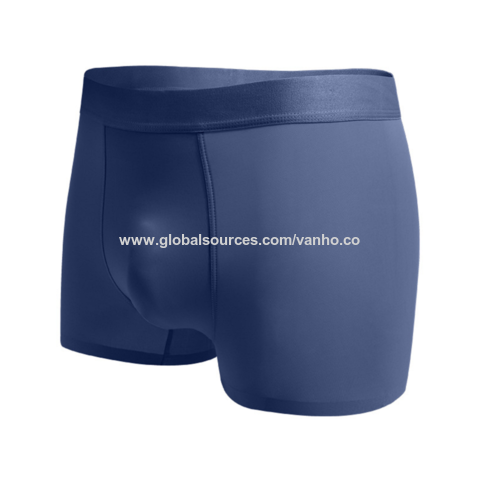 Buy Wholesale China Plus Size Ice Silk Nylon Men's Boxer Shorts
